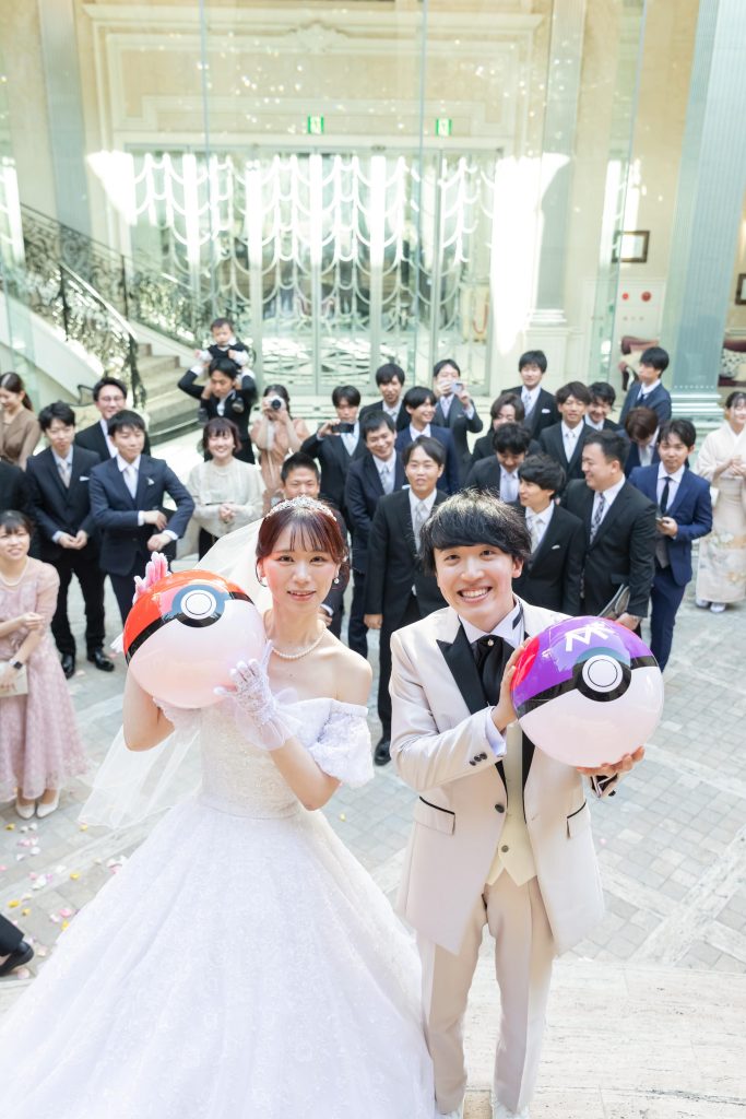 大好きなポケモンの世界観＆大人可愛いドレスで魅せる！笑顔いっぱいの結婚式